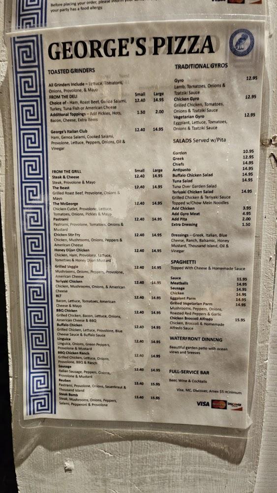 George's Pizza Menu image 3